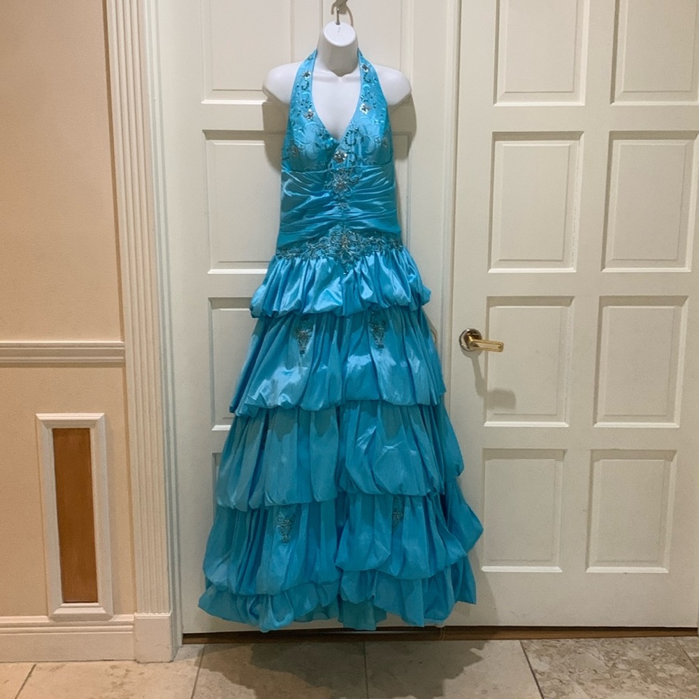 Prom Dress, size XL, Blue